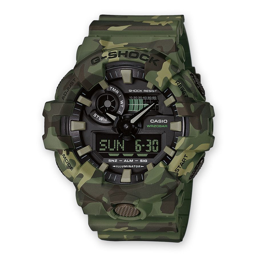 reloj de hombre casio g shock camo GA 700CM 3AER Joyeria sendra