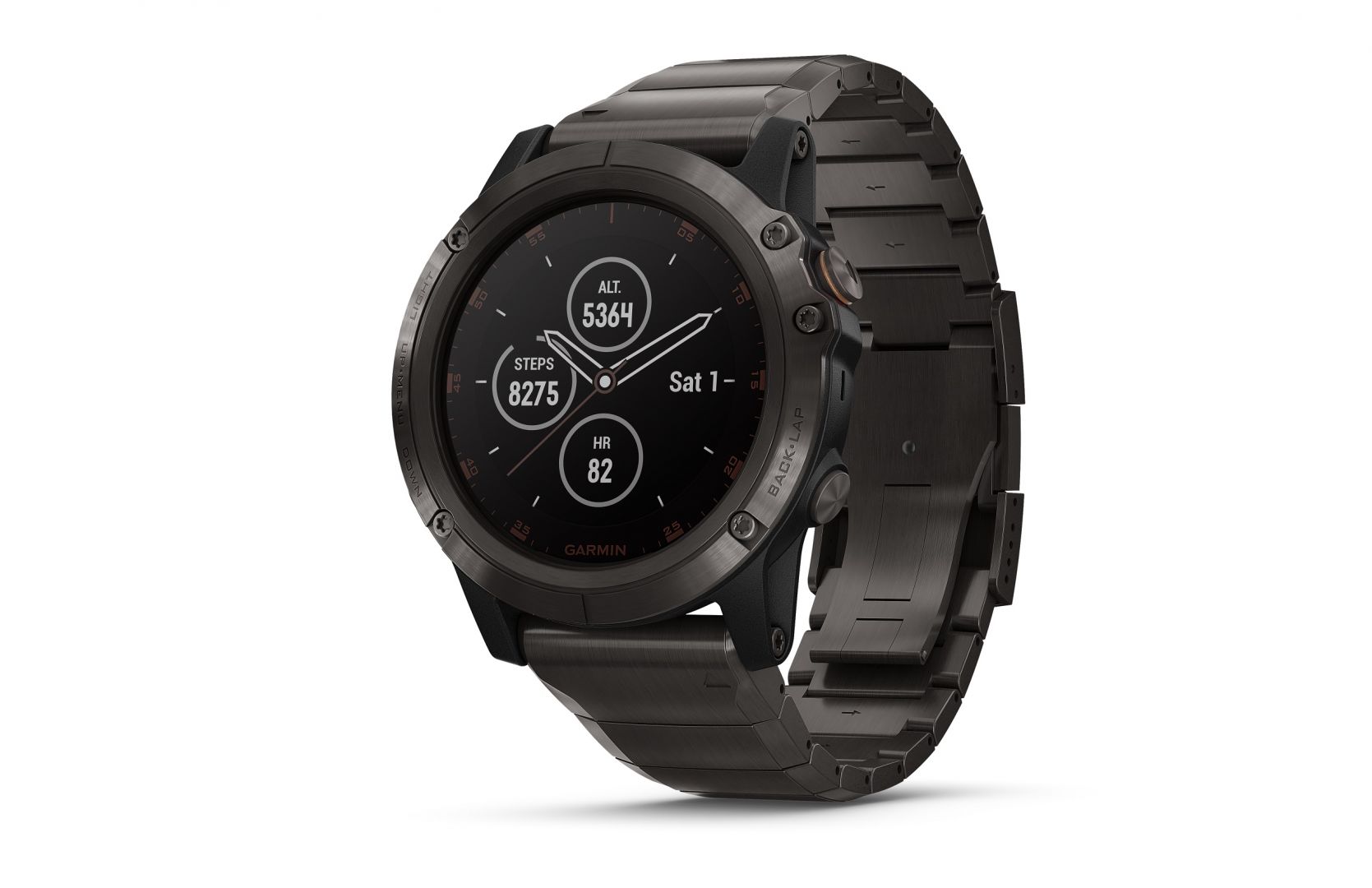 Smartwatch garmin fēnix® 5X Plus Zafiro, titanio DLC | Joyería sendra