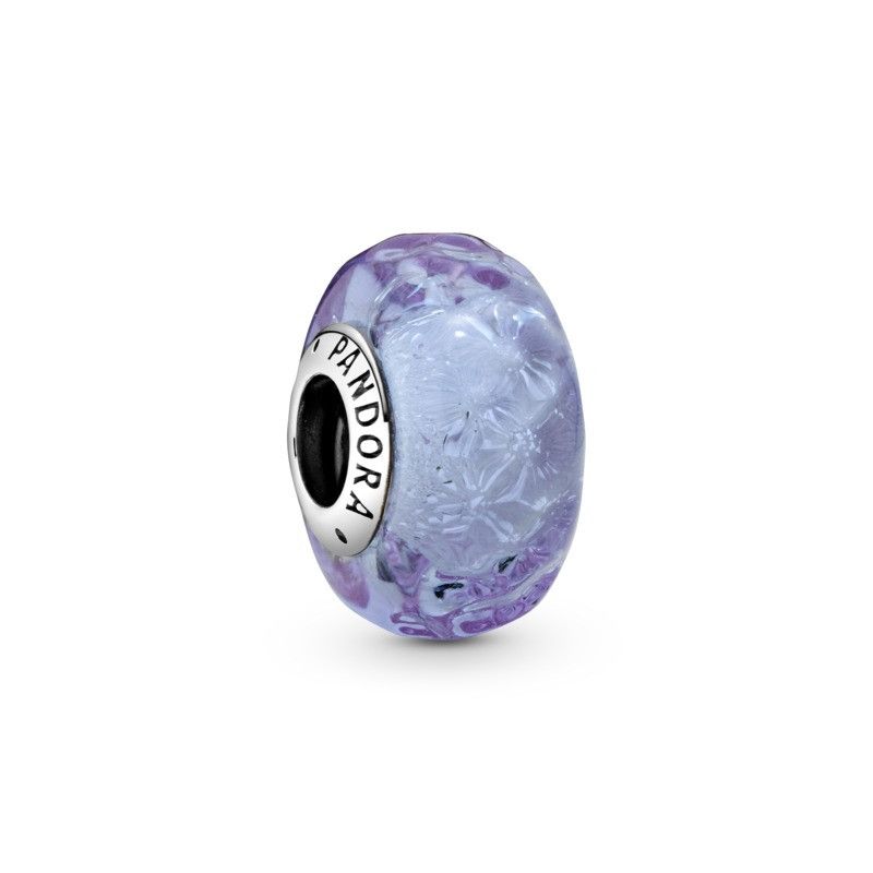 Abalorio pandora plata cristal murano azul 798875C00