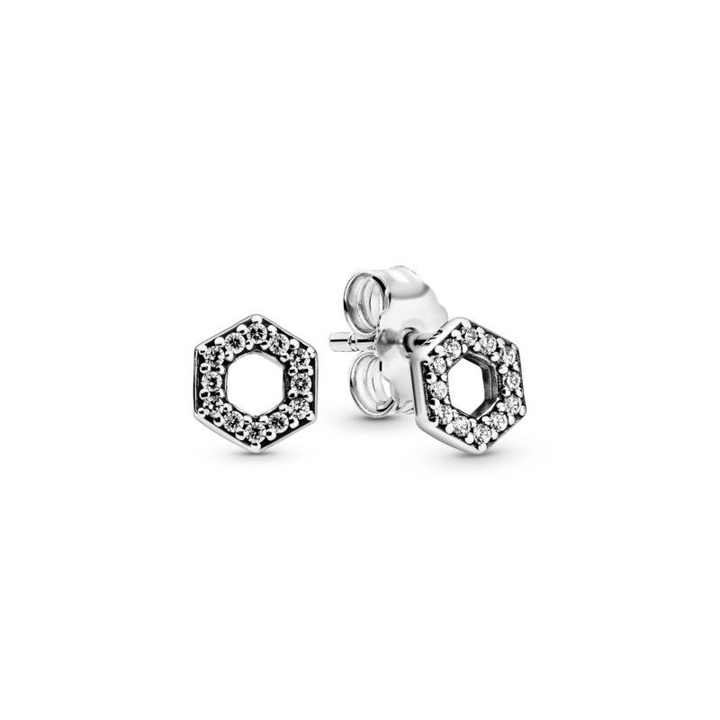 Bestil Glimte Karu Pendientes Pandora panal circonitas plata 298800c01 | Joyería sendra