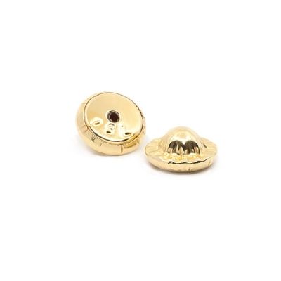 Tuercas-oro-amarillo-pendientes